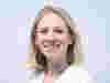 Isabel Martin against pale blue background