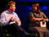 Hampus Thunholm of Röda Huset on stage with Juliane Caillouette Noble at Paradiso Sustainability Summit