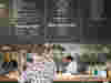 Chefs and floor staff at the pass at The Bull Inn, Totnes