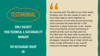 Testimonial graphic from The Restaurant Group