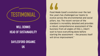 Testimonial graphic from Daylesford Organic