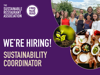 WE’RE HIRING Sustainability Coordinator graphic