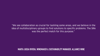 Written testimonial from Alliance Wine, white text on purple background