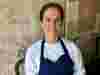 Eve Seemann, Head Chef of Apricity, UK, seated at table