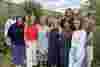 The whole team at The Sustainable Restaurant Association in summer 2025, standing in a garden