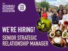 WE’RE HIRING Senior Strategic Relationship Manager graphic The SRA