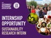 Graphic advertising an internship opportunity at The Sustainable Restaurant Association