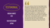 Testimonial graphic from KIGI, Japan