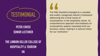 Testimonial graphic from The London Geller College Of Hospitality And Tourism